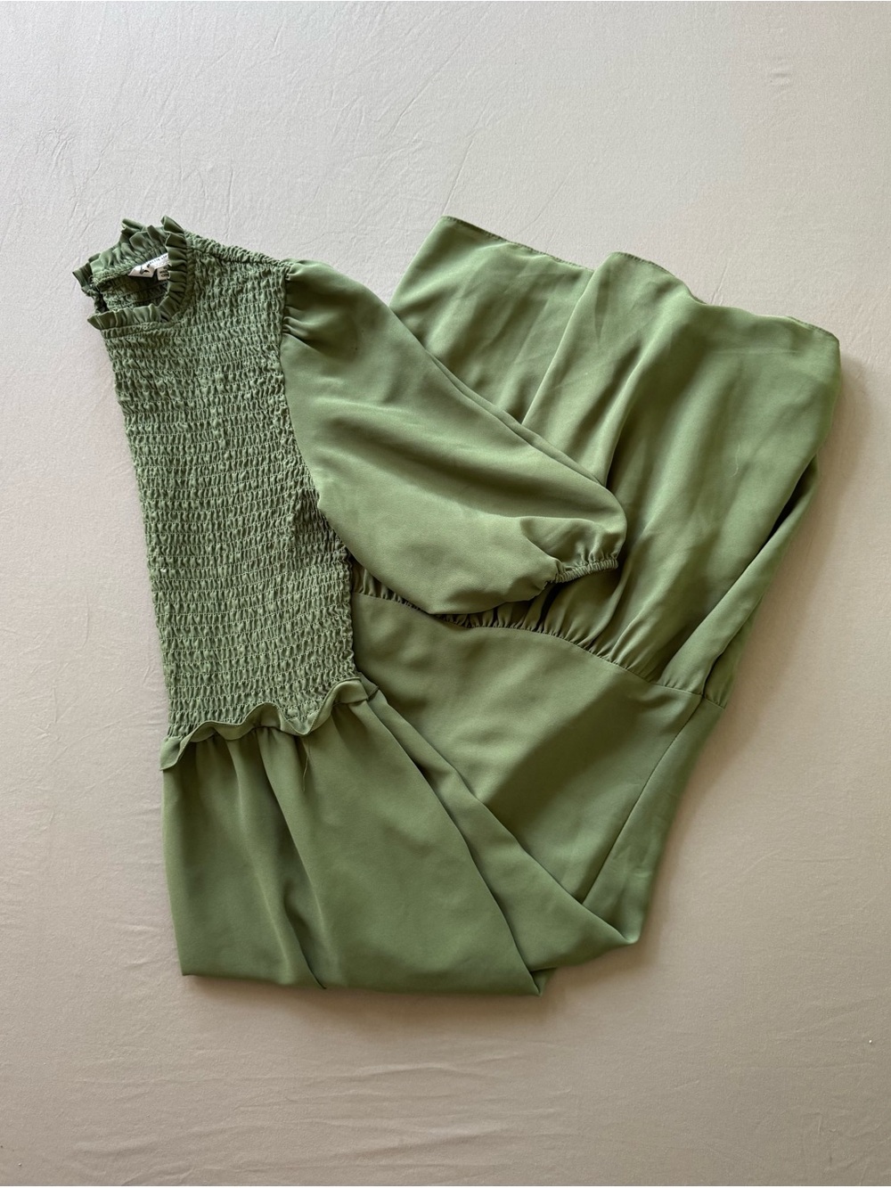 Nanette Lepore Smocked Tiered Midi Peasant Dress